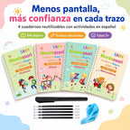 Set De 4 De Libros Magicos Caligrafia reutilizable™