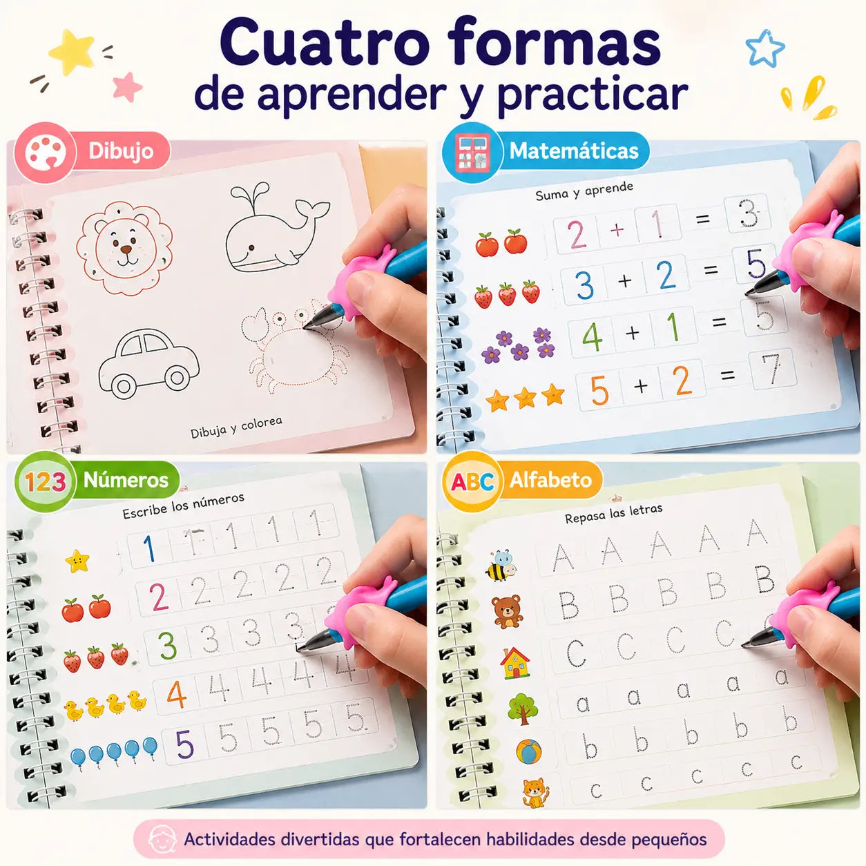 Ready 4School Elite Set de caligrafía reutilizable™