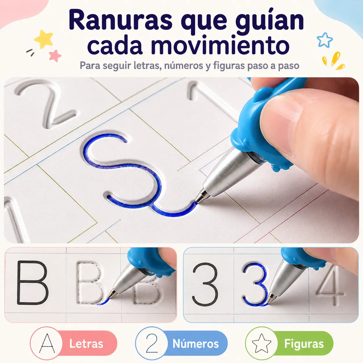 Ready 4School Elite Set de caligrafía reutilizable™