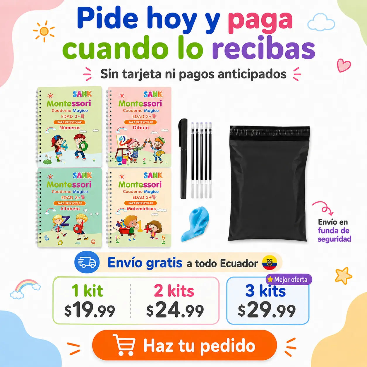 Ready 4School Elite Set de caligrafía reutilizable™