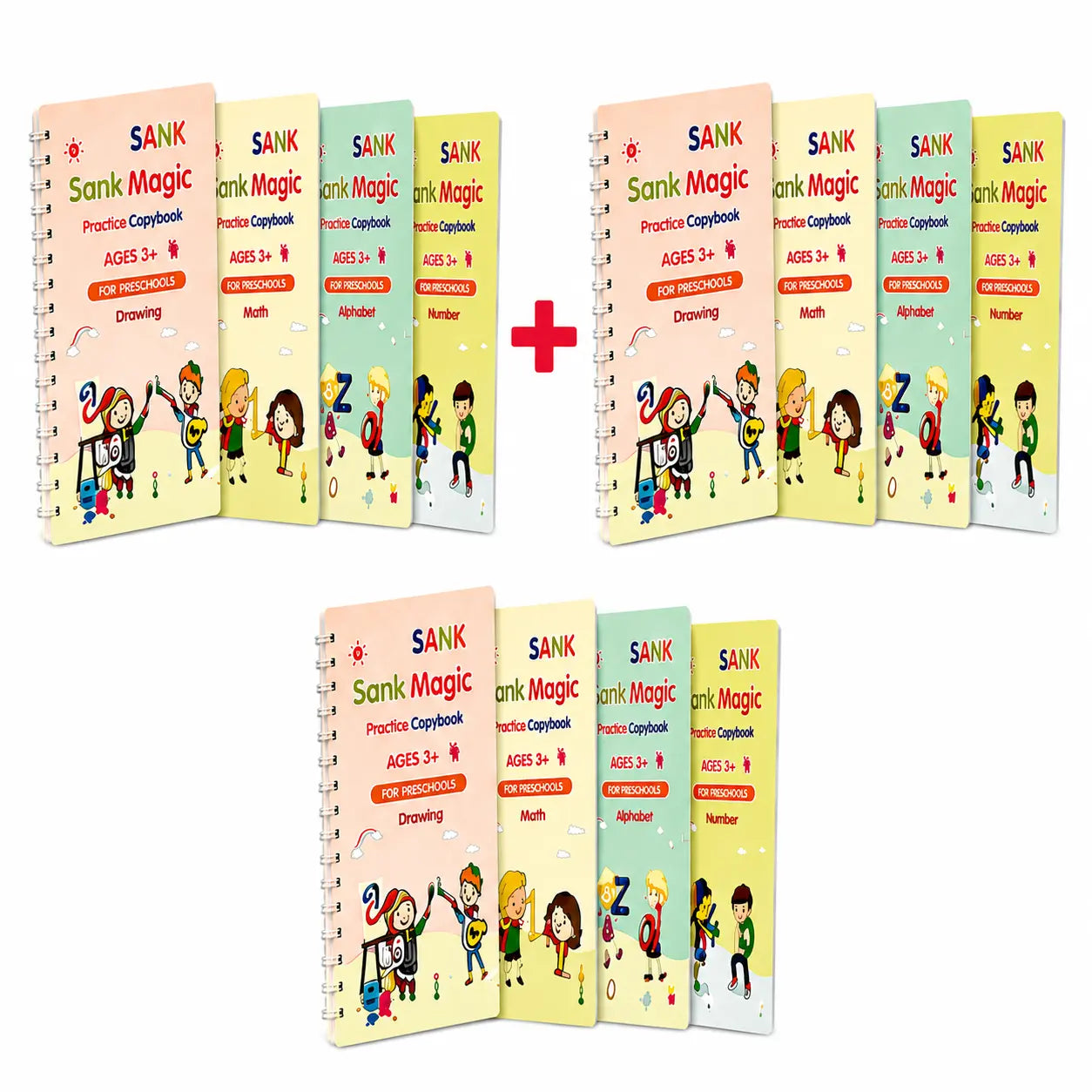 Ready 4School Elite Set de caligrafía reutilizable™ (3 KITS)